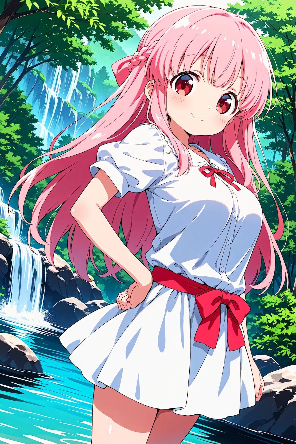 森の中のりなちゃん