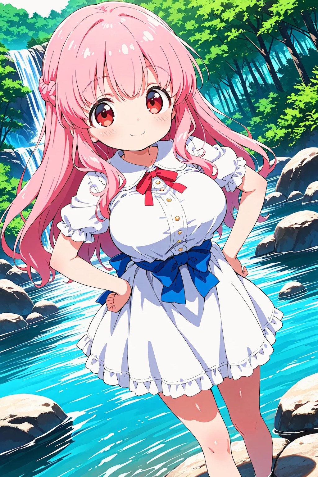 森の中のりなちゃん