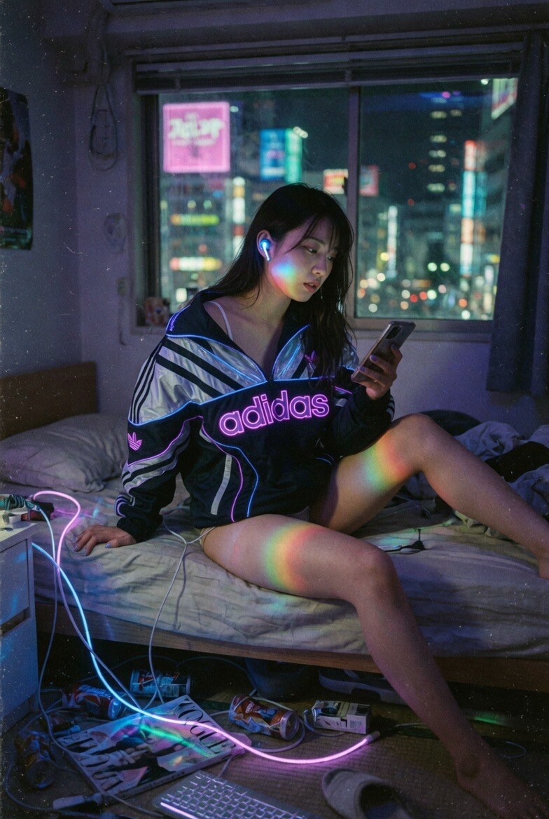 サイバーパンクadidas女子