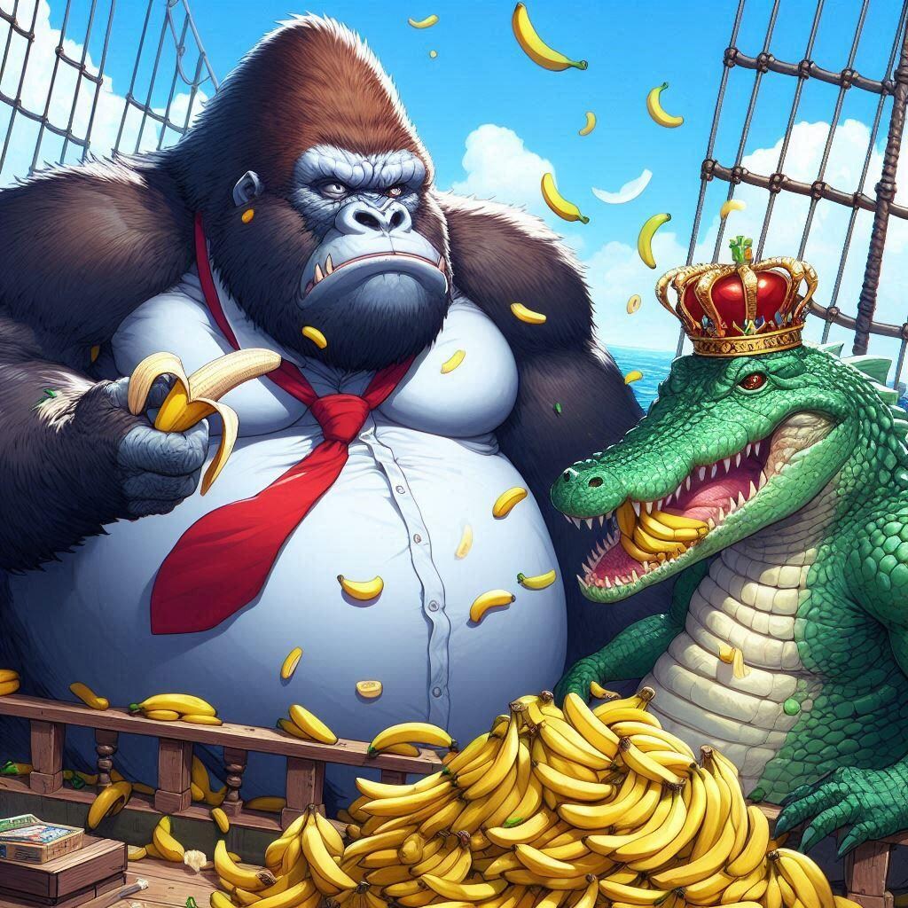 バナナ大食い競争