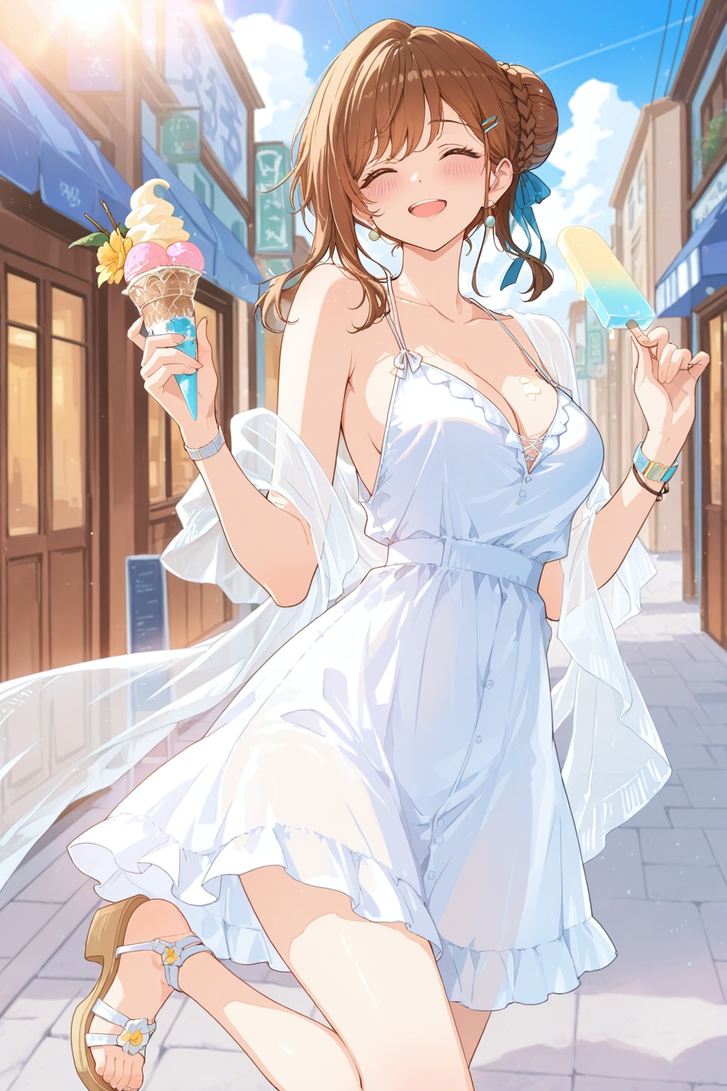 APRICOTちゃんの夏コーデ