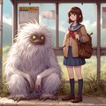 化け物が待つバス停🚏 2枚目