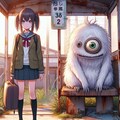 化け物が待つバス停🚏 6枚目