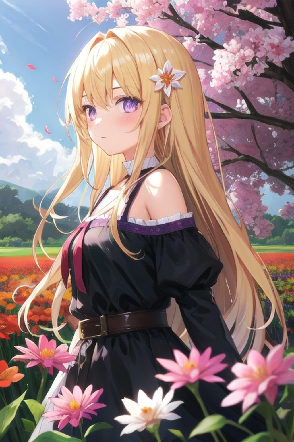 クレアちゃんとお花