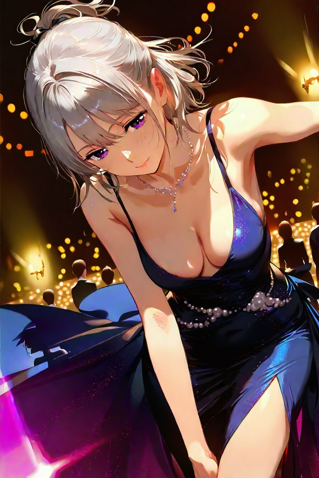 (1002)銀髪ちゃんドレス