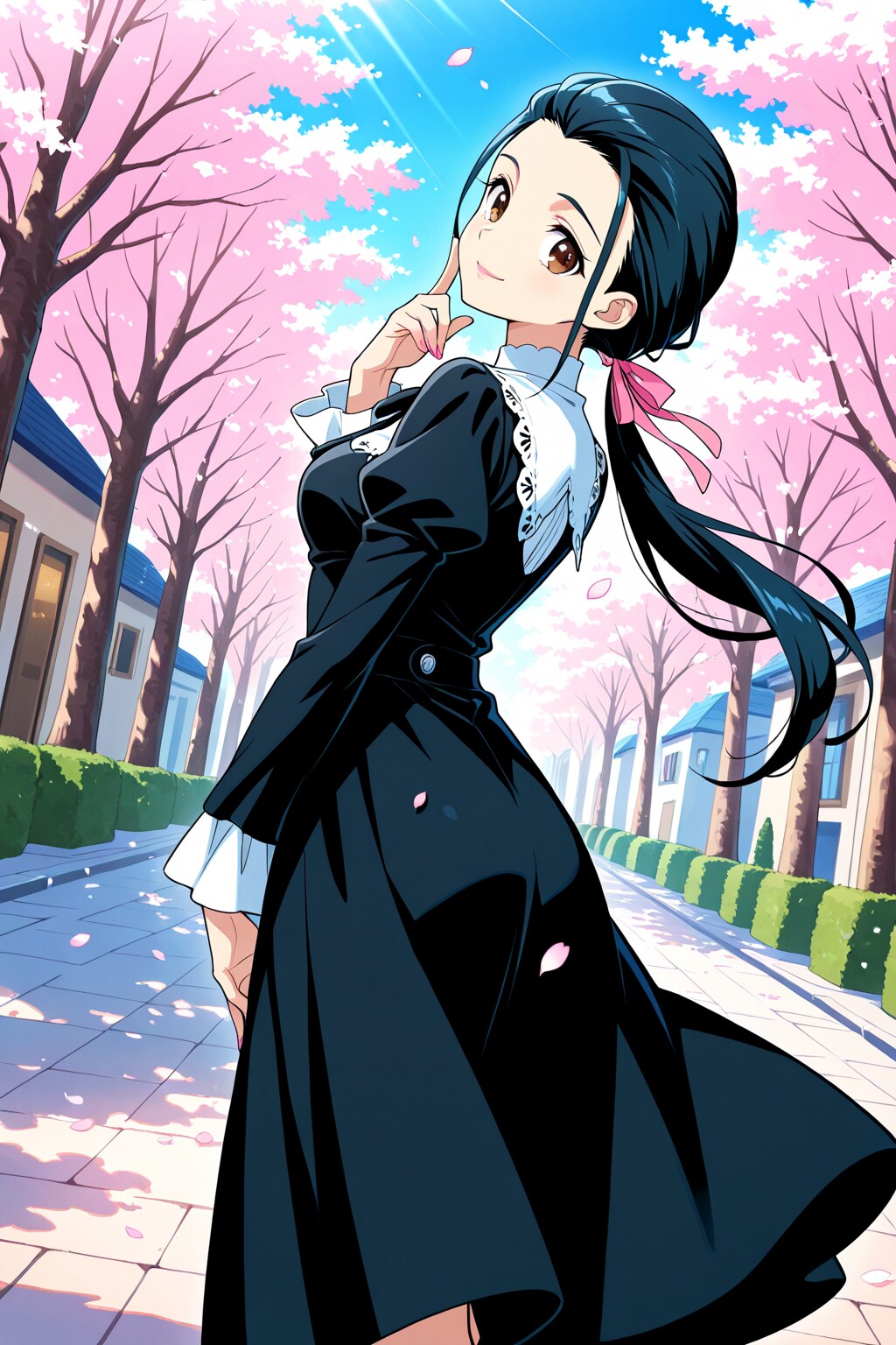 お嬢様の後姿