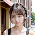 AIグラビア（路上）ノースリーブ 2枚目