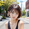 AIグラビア（路上）ノースリーブ 3枚目