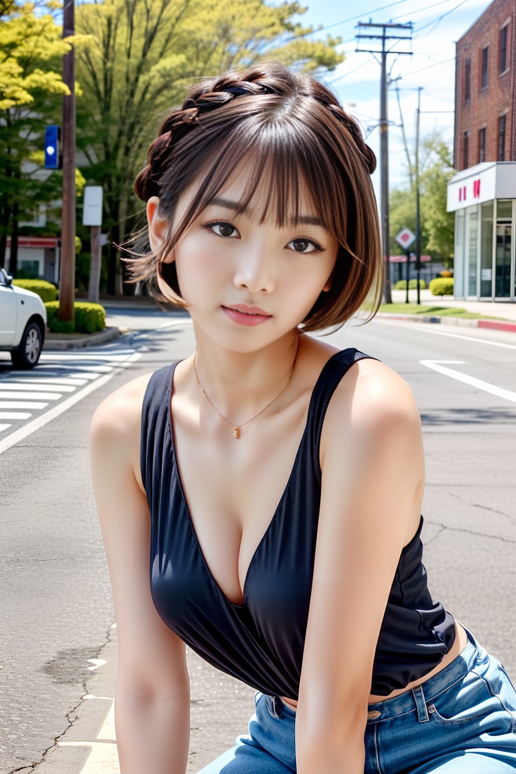 AIグラビア（路上）ノースリーブ