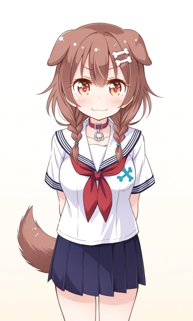 戌神ころね セーラー服 | の人気AIイラスト・グラビア