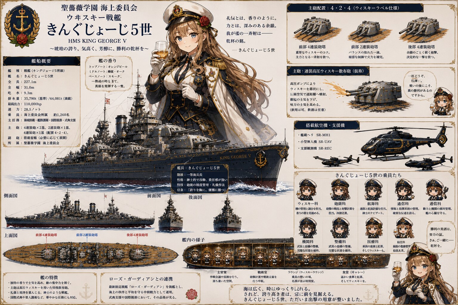 聖薔薇学園編〜ウヰスキー戦艦きんぐじょーじ5世〜