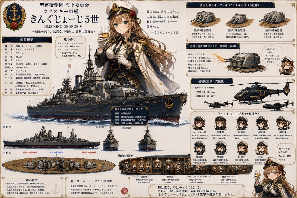 聖薔薇学園編〜ウヰスキー戦艦きんぐじょーじ5世〜