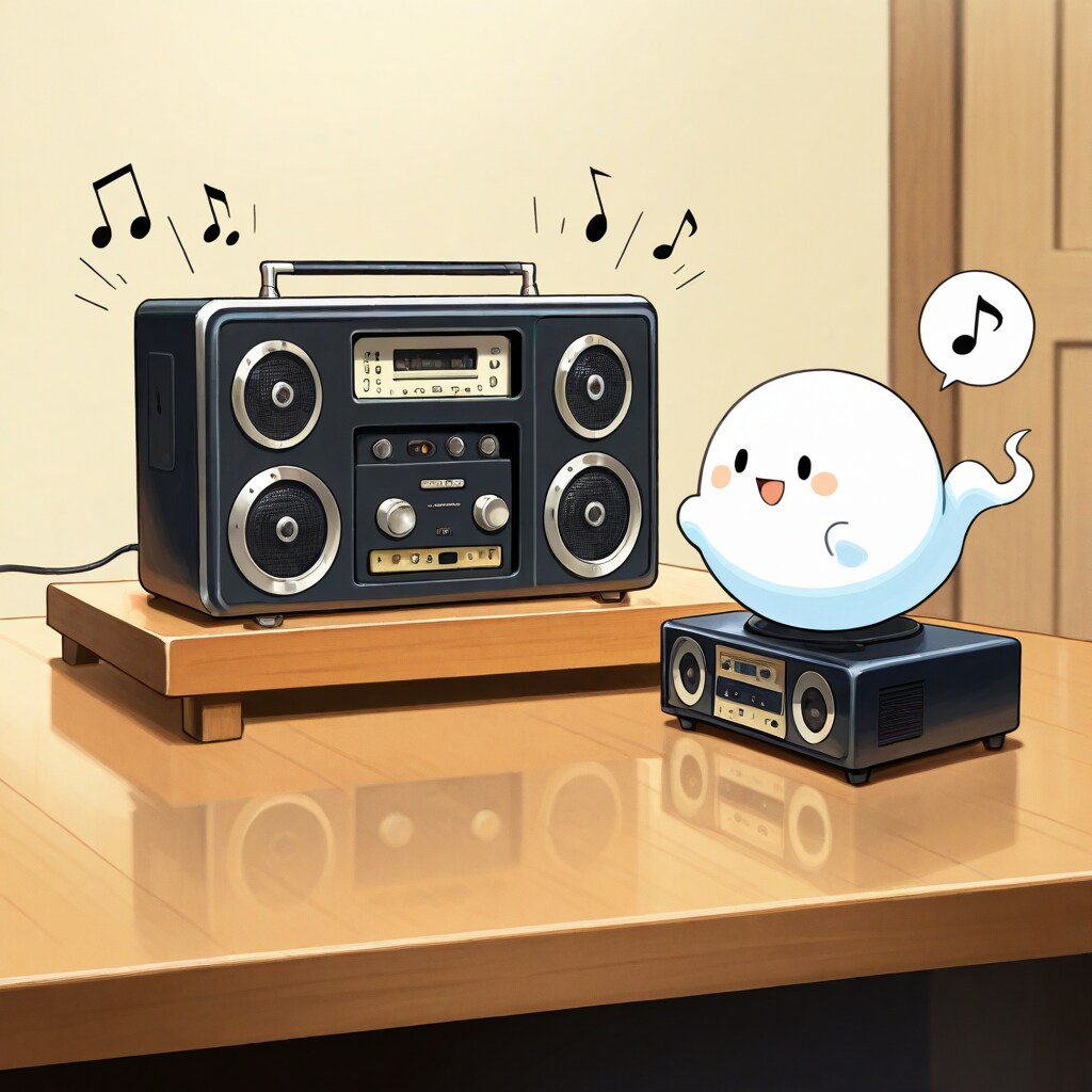 ラジオにノリノリなお化けさん | の人気AIイラスト・グラビア