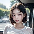オッパイで洗車中の れなちゃん 8枚目