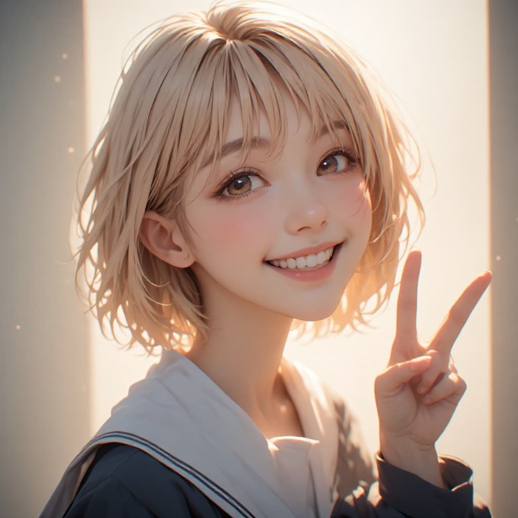 急にカメラ向けたのに、その笑顔はもう罪