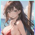 巨乳ビキニ　 big breast bikini 2枚目