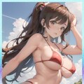 巨乳ビキニ　 big breast bikini 4枚目