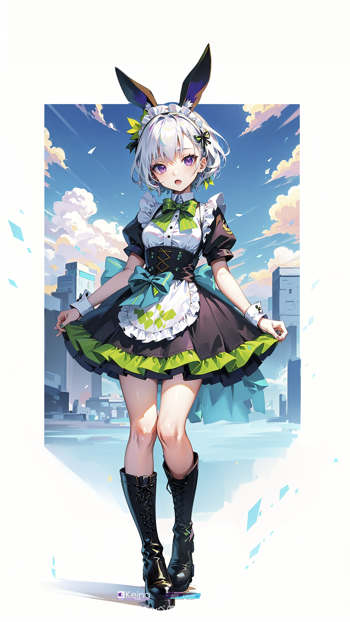 メイドアイドルバニーの弊社キャラクター【けい あいな】 | の人気AIイラスト・グラビア