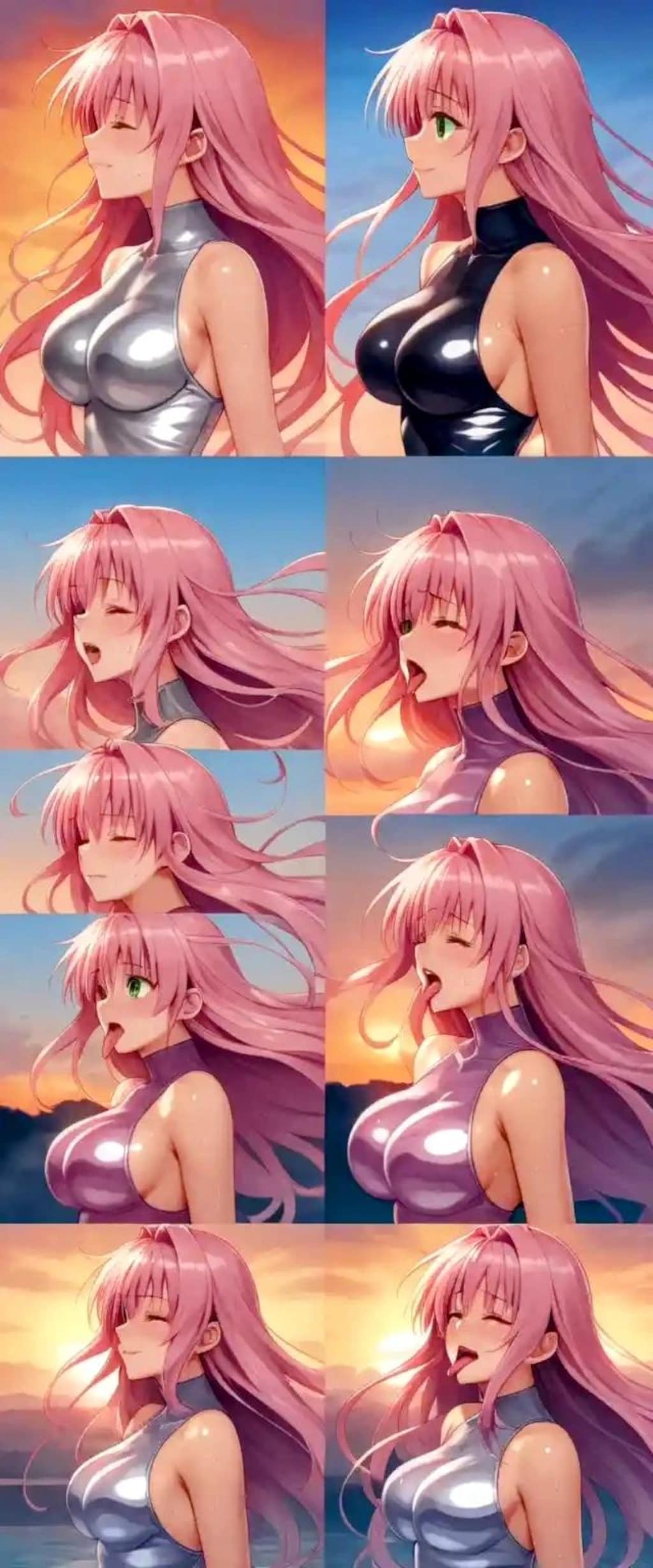 舌出し水着さん ④