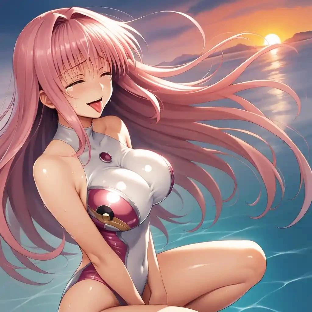 舌出し水着さん ④