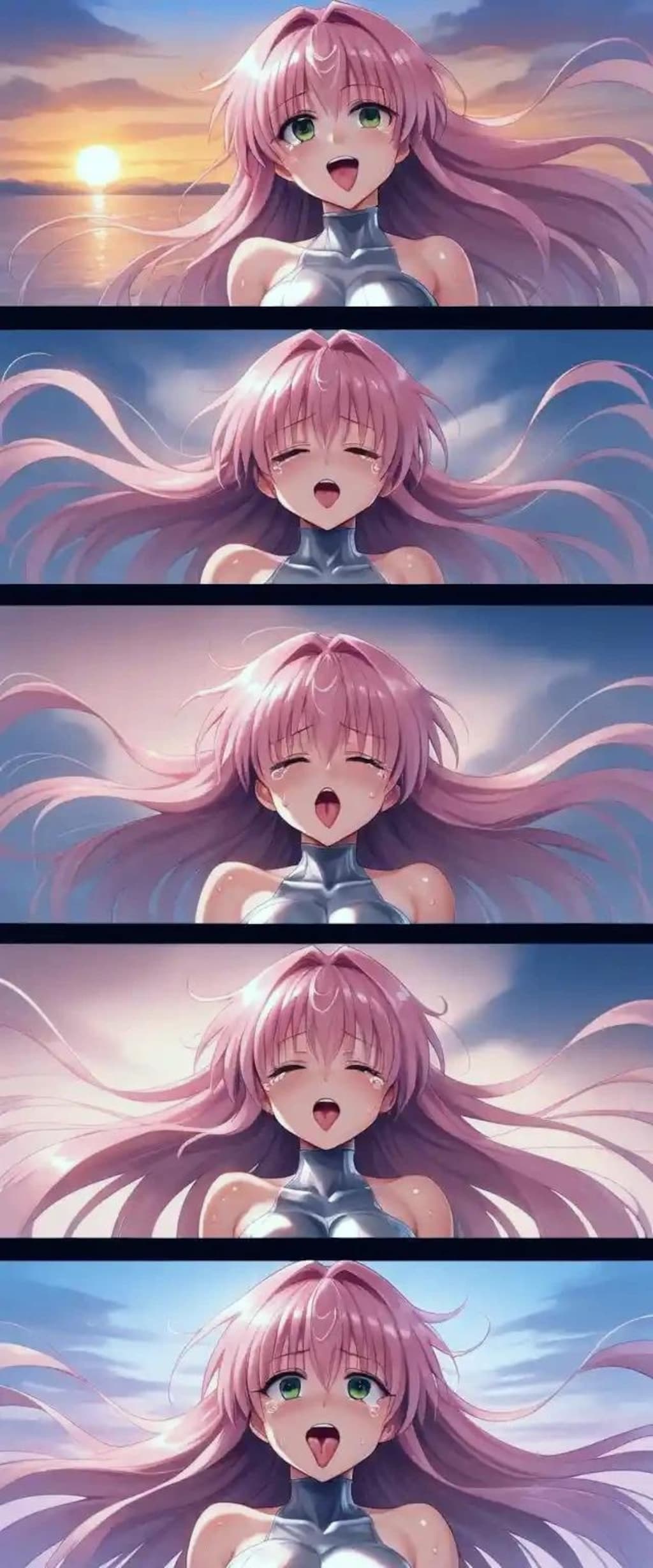 舌出し水着さん ④