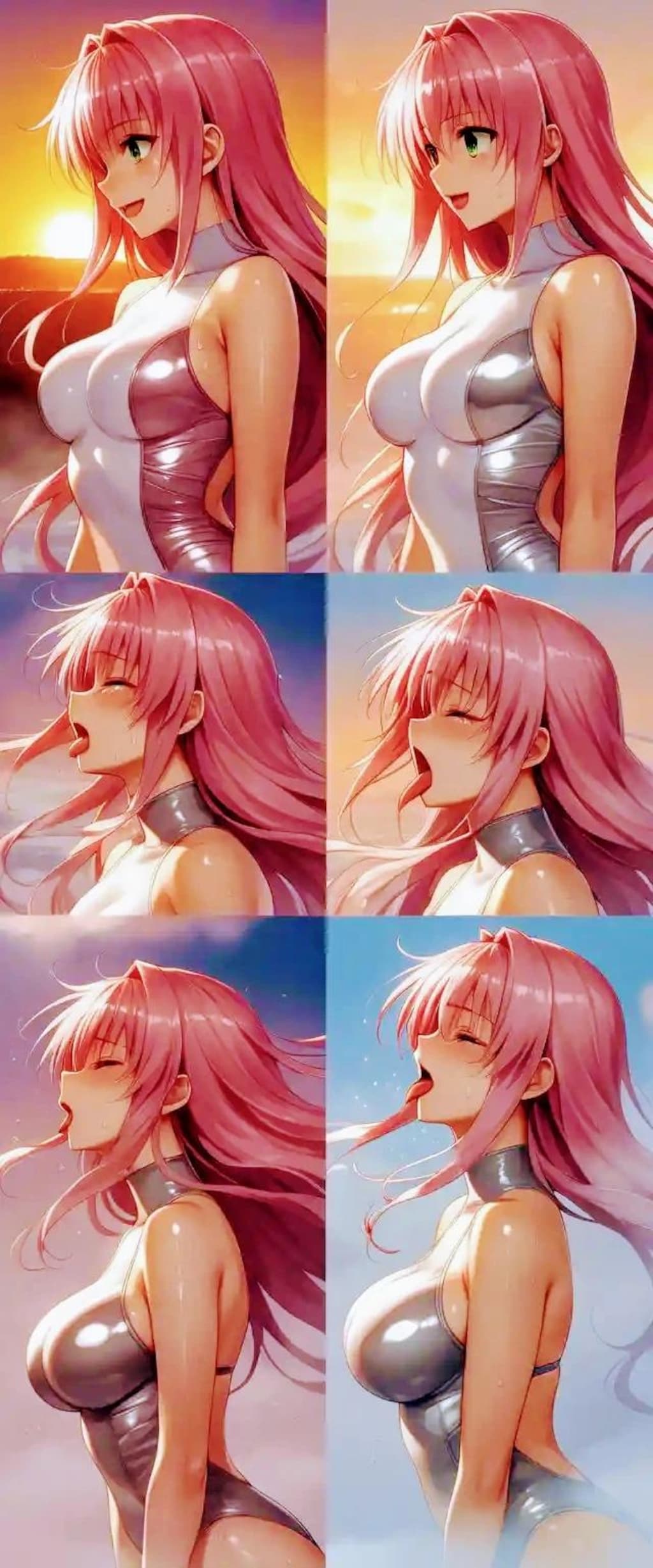 舌出し水着さん ④
