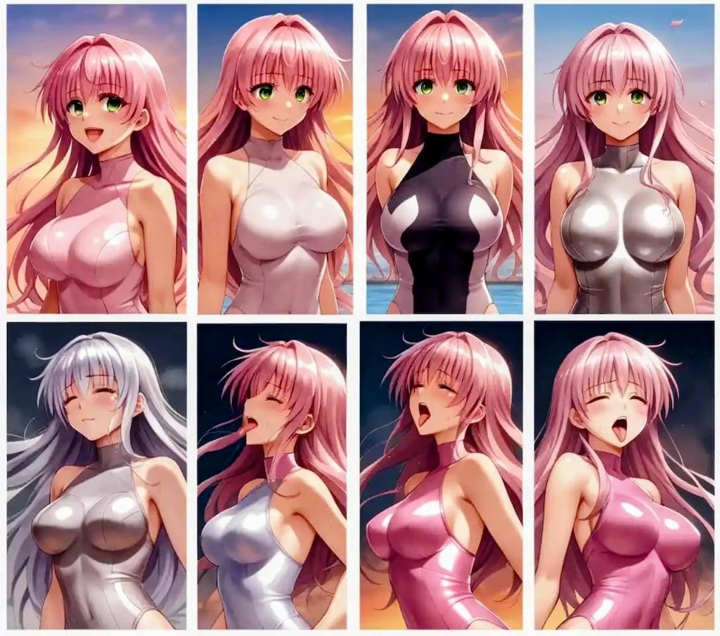 舌出し水着さん ④
