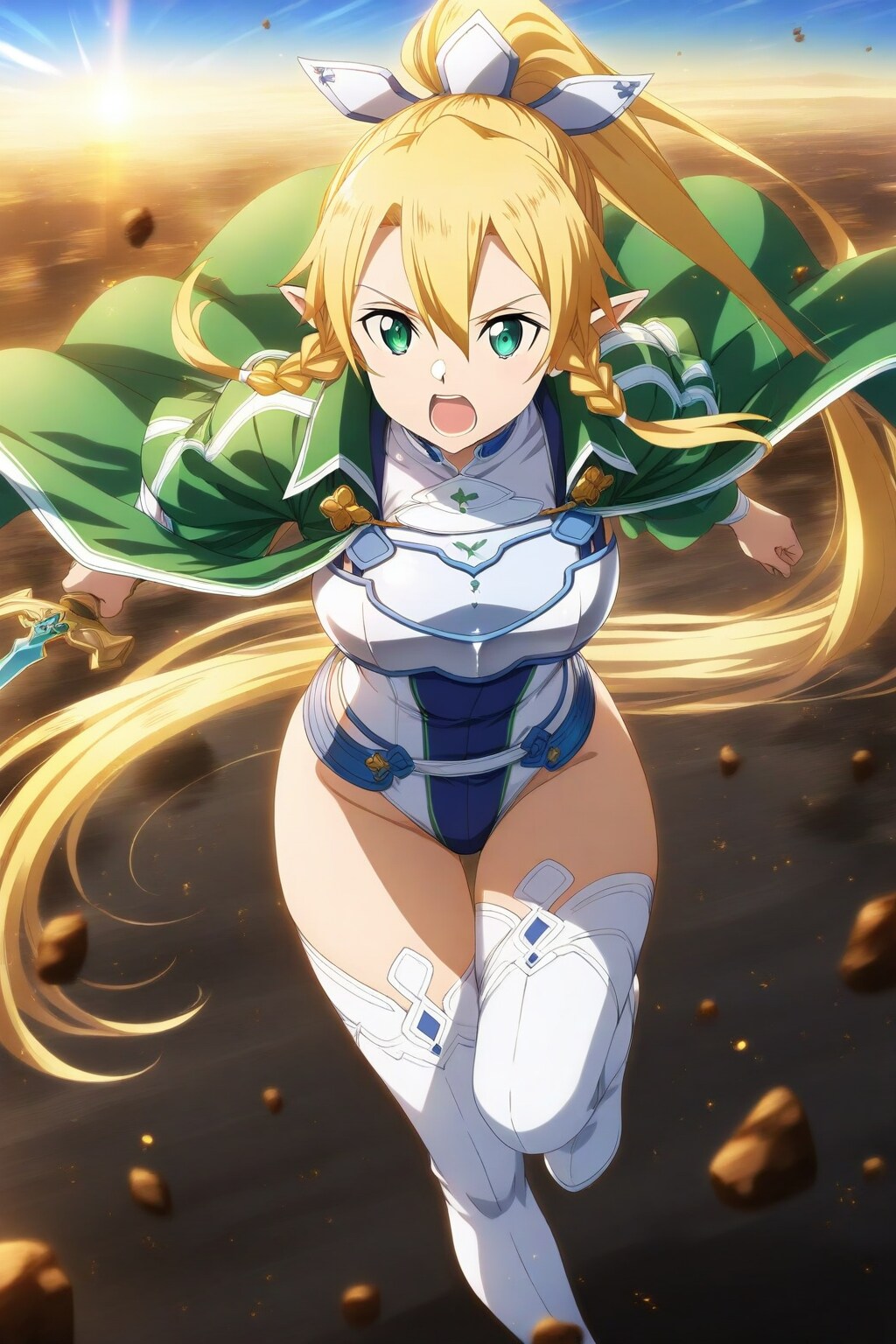 リーファ レオタードアーマー＋マント4