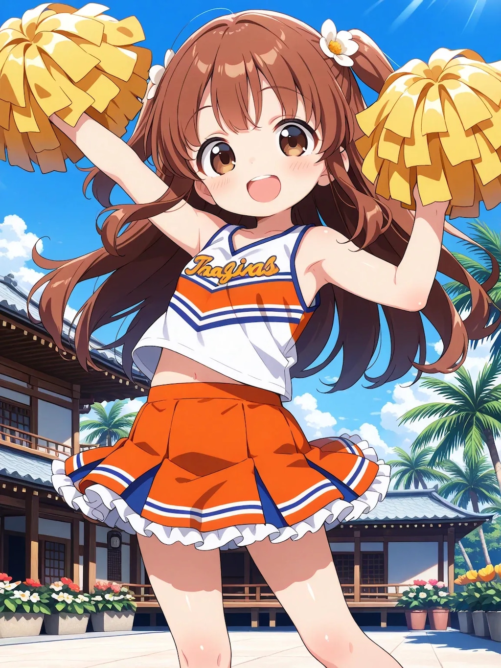 フレフレ〜🤎💚💙