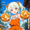 フレフレ〜🤎💚💙 4枚目