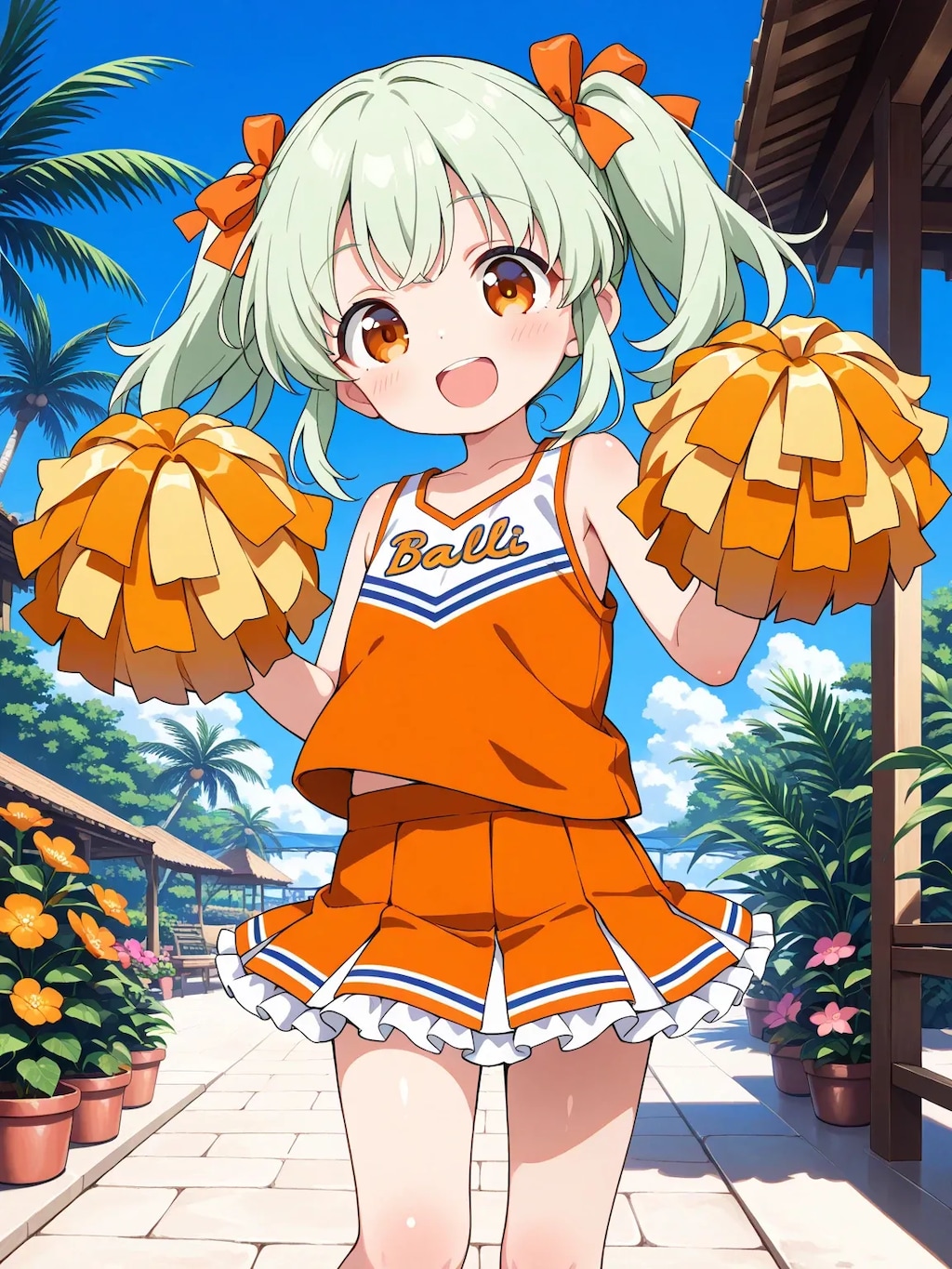 フレフレ〜🤎💚💙