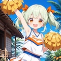 フレフレ〜🤎💚💙 5枚目