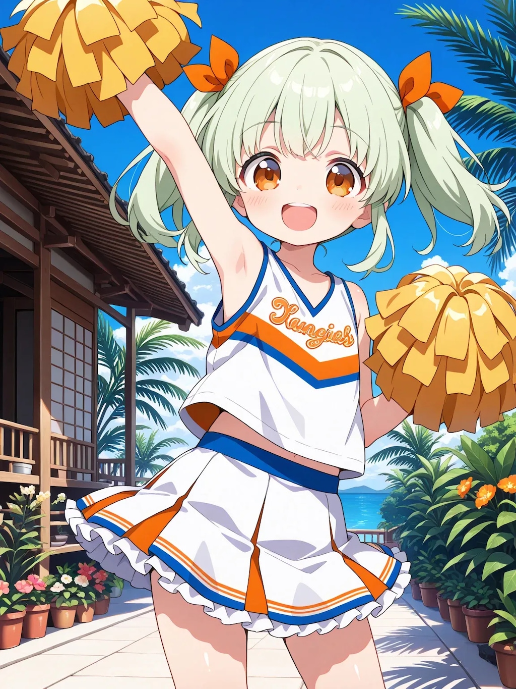 フレフレ〜🤎💚💙