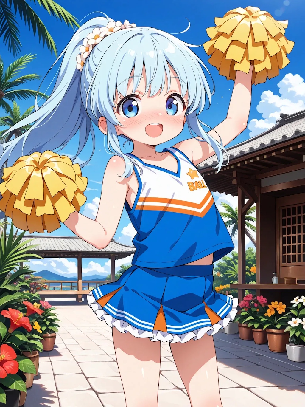 フレフレ〜🤎💚💙