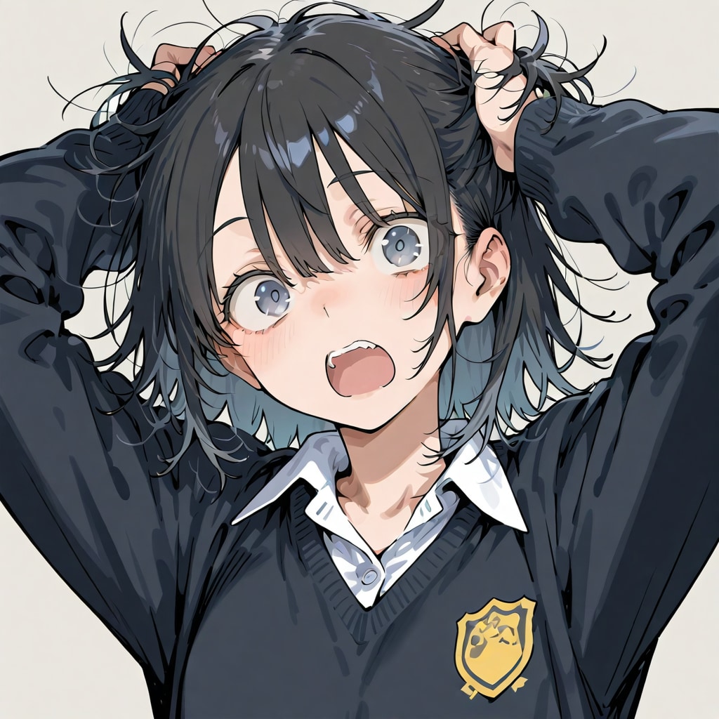 かきむしり女学生 | の人気AIイラスト・グラビア