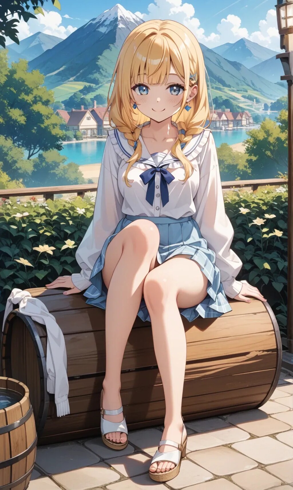 コテージで出会った少女