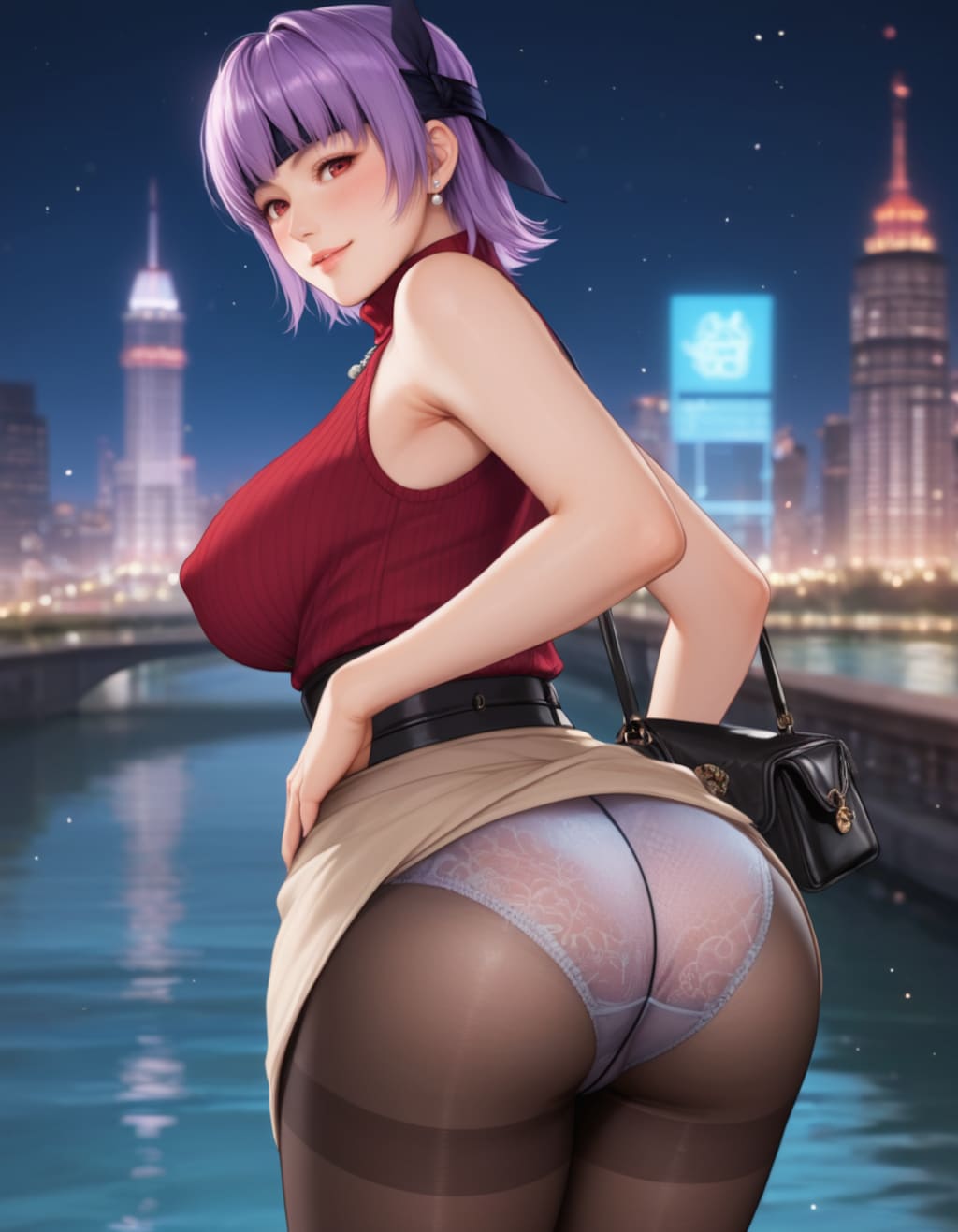 夜景とパンツ