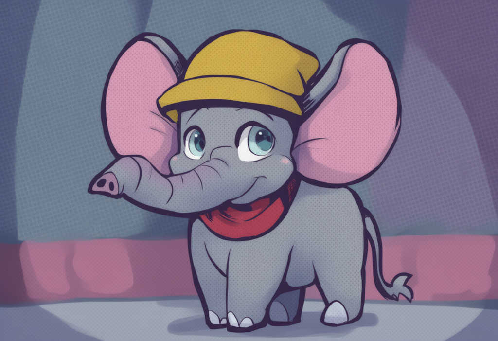 ポップなサーカスゾウ