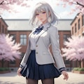 (1093)銀髪ちゃんブレザー 5枚目