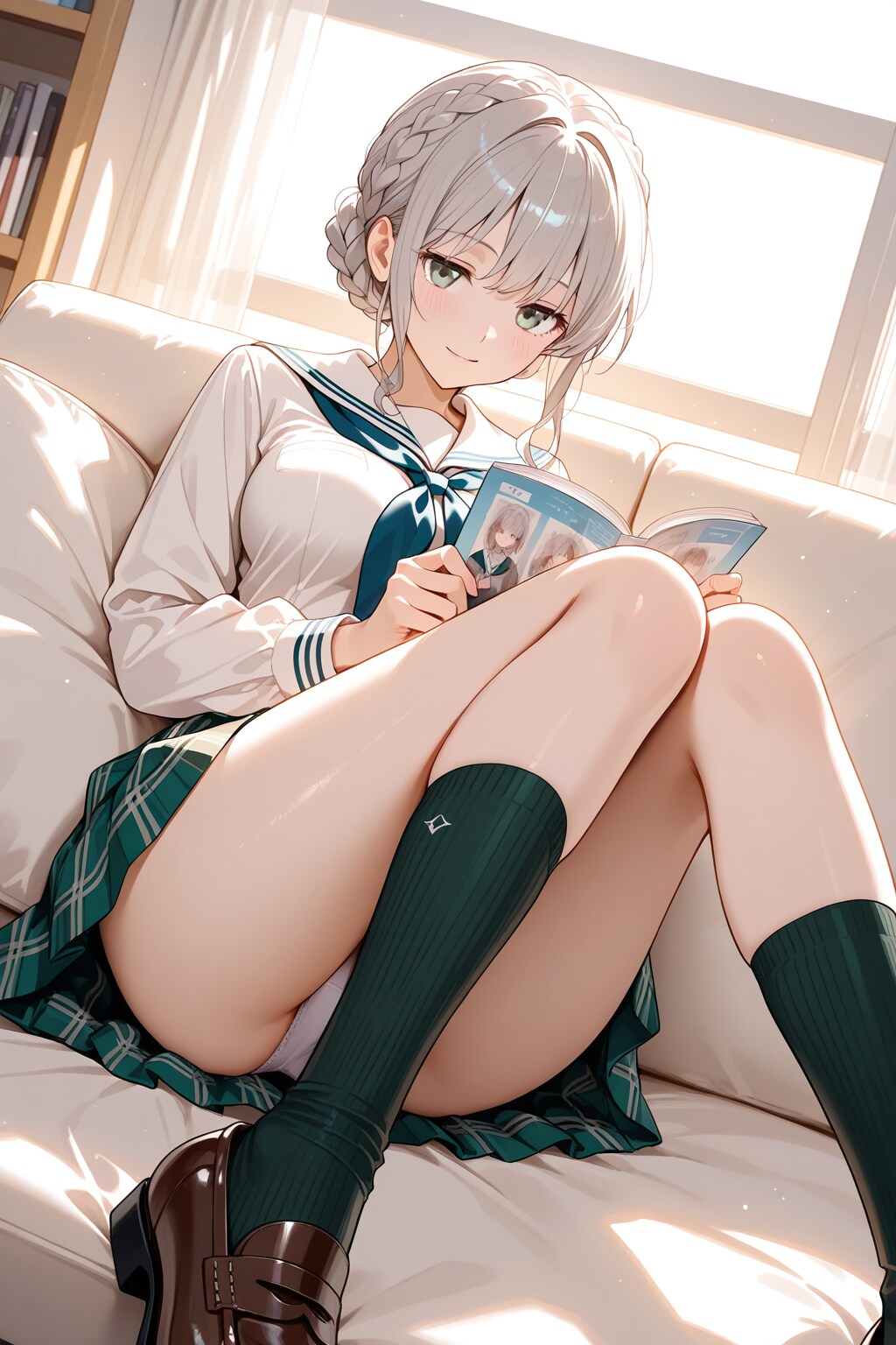 読書に夢中なお姉さん♡