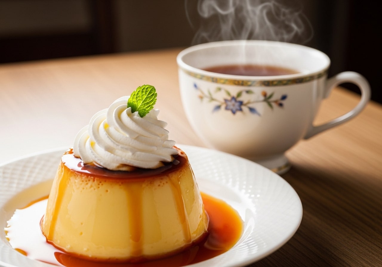 デザートのカスタードプリン | の人気AIイラスト・グラビア