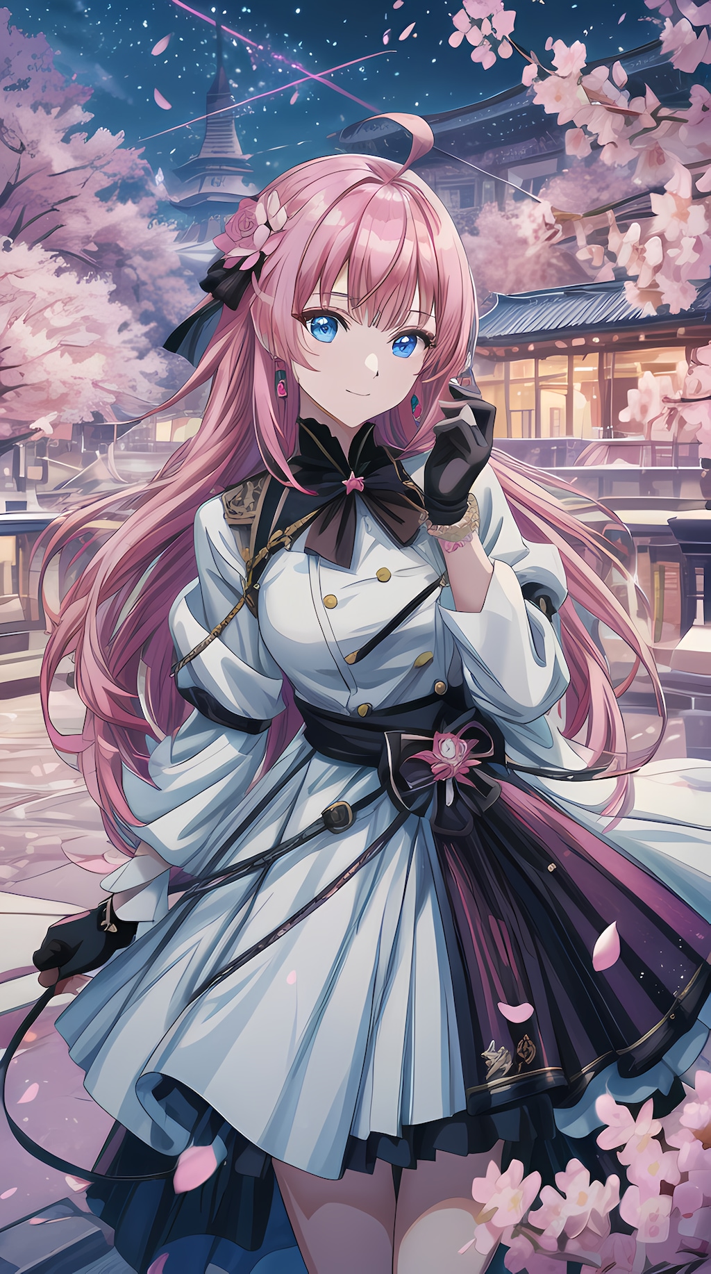 ピンク色を基調としたスタイリッシュ美女