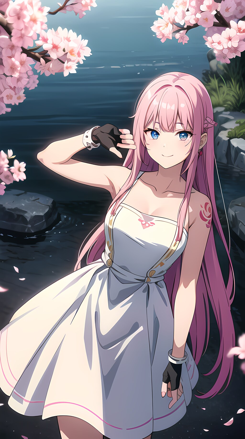 ピンク色を基調としたスタイリッシュ美女