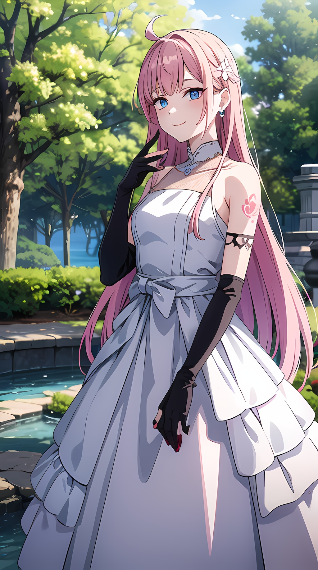 ピンク色を基調としたスタイリッシュ美女