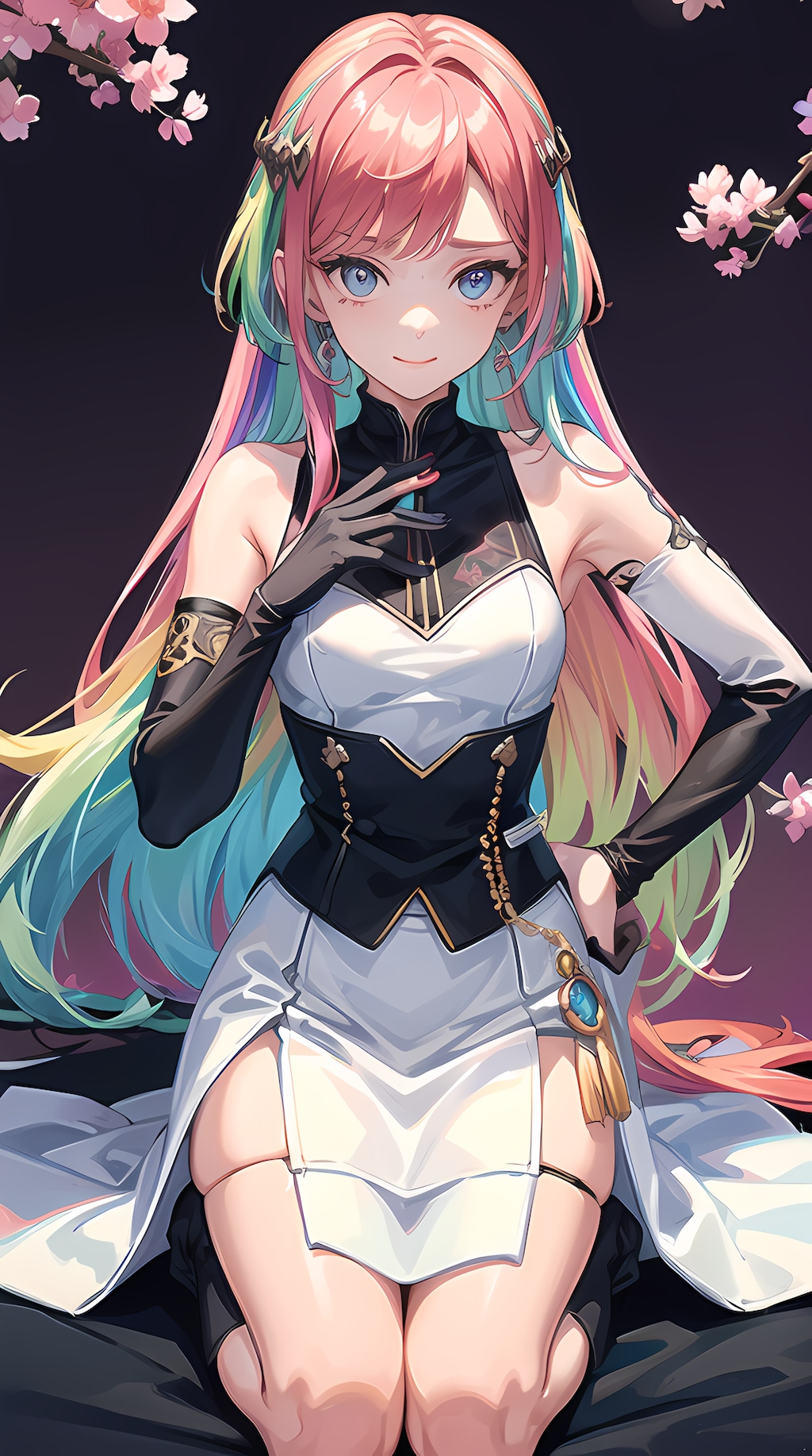 ピンク色を基調としたスタイリッシュ美女