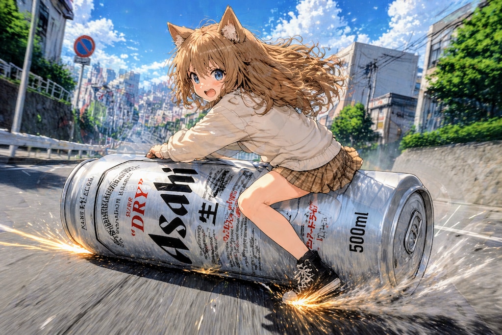 金田スライドブレーキの小さな女の子