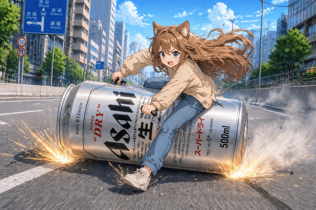 金田スライドブレーキの小さな女の子