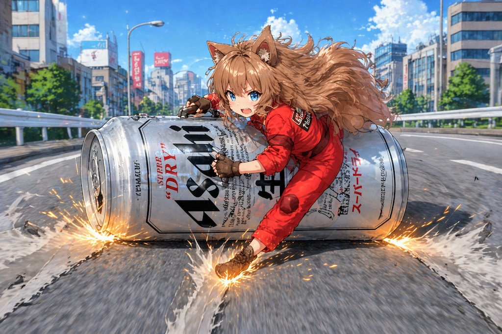 金田スライドブレーキの小さな女の子