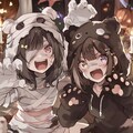 くま娘✖︎ミイラ娘🐾 2枚目