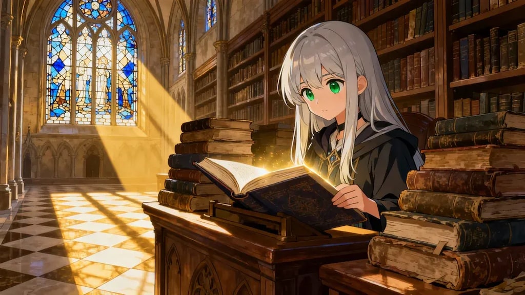 テスト勉強するステラちゃん